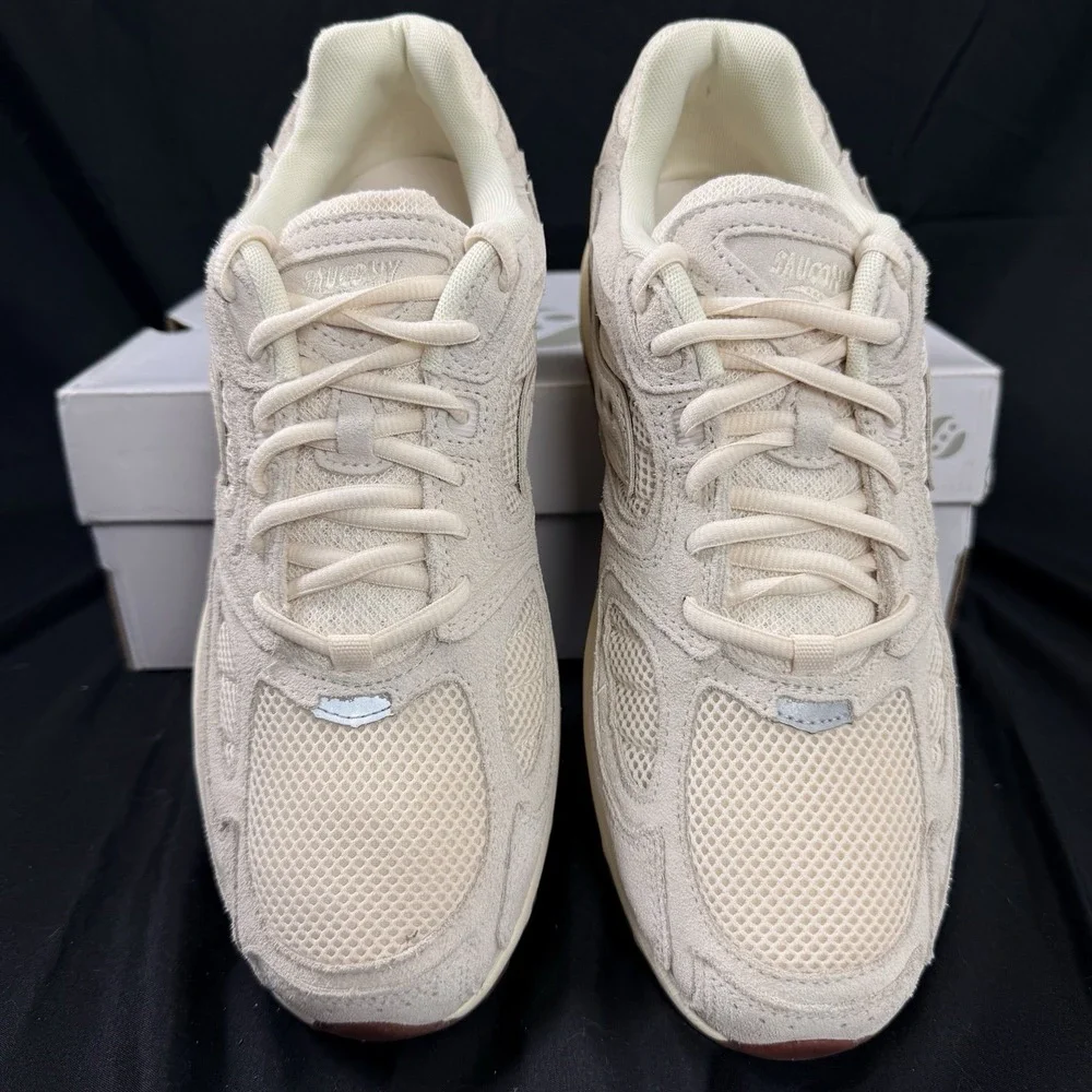 Saucony Grid Jazz 9 Suede Pack Ivory Mens Size 9.5 Womens 11 Sneakers S70898-6